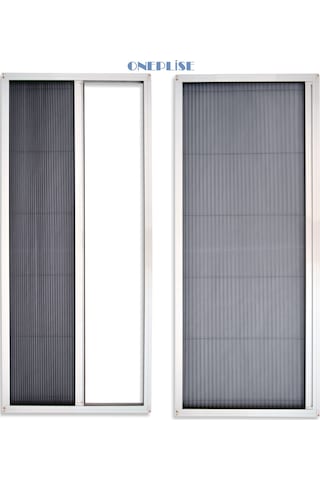 Plise Akordiyon Sürgülü Kapı Sineklik En:0-120, Boy:0-220cm