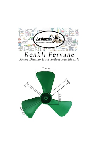 Deney Eğitim Pervanesi 10 Adet Çok Renkli