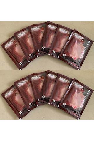 Amar's Kına İçeren Saç Boyası 12 x 10 G Bordo