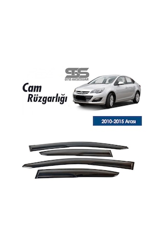 Cam Rüzgarlığı Opel Astra J 2010-2015 Mügen Tip Piano Black (STS OTO AKSESUAR)