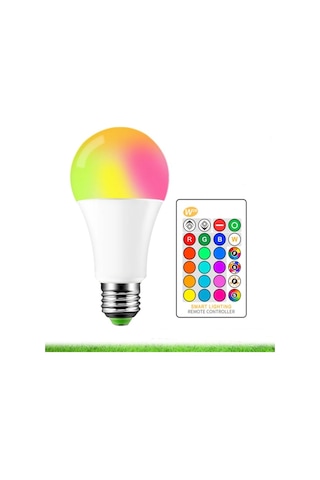 Uzaktan Kumandalı Rgb Led Ampul 9 Watt 16 Renk Led Rgb Ampul