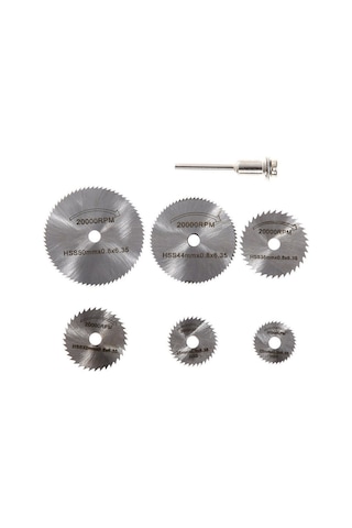 7 Li Parça Set Mini Dairesel Testere Bıçağı Döner