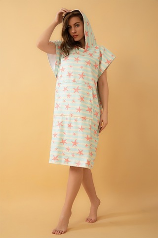 Starfish Yetişkin Sörf Panço Kapüşonlu Plaj Havlusu Sm Beden