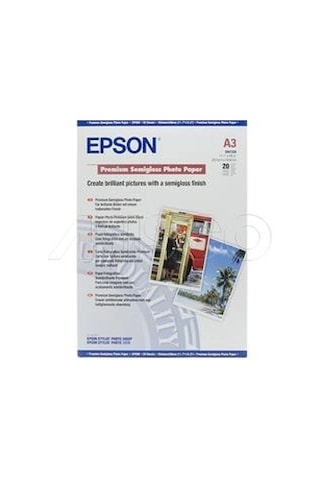 Epson A3 251gram 20'li Premium Semigloss Fotoğraf Kağıdı S041334 Kdo