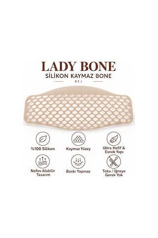 Lady Bone %100 Silikon Kaymaz Tesettür Bonesi Bej Çok Renkli Lady Bone %100 Silikon Kaymaz Tesettür Bonesi Bej Çok Renkli