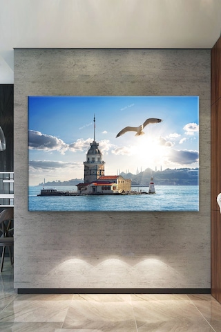 Kız Kulesi İstanbul Dekoratif Kanvas Tablo 120 x 80