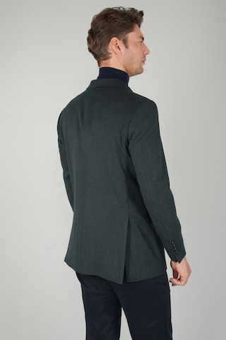 Bisse Comfort Fit Yeşil Mono Yaka Çift Yırtmaçlı 6 Drop Yün Erkek Ceket Pck24k24209 D47 Yeşil