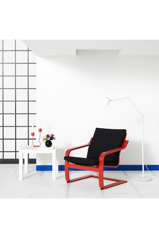 Ikea Kırmızı Lüks Berjer Koltuk - Sallanan Koltuk