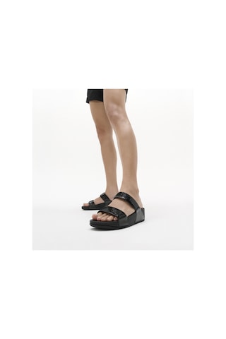 090 All Black Espadril / Keten Kadın Jf2 Fitflop Lulu Sequın Slıdes 090 All Black Siyah