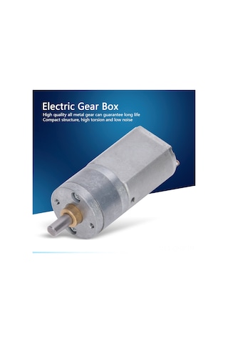 Aubyhe 12v Dc Metal Dişli Motor - 20mm Çaplı, 300rpm Hızlı, Yüksek Tork, Uzun Ömürlü Ve Sesiz Performans