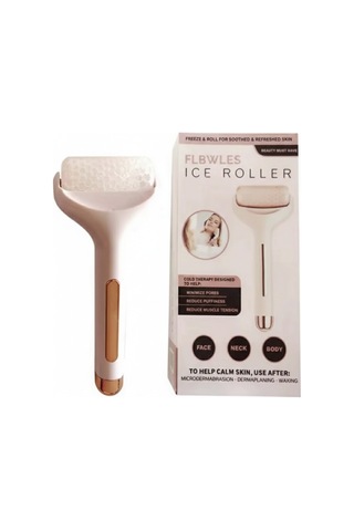 Buz Silindiri Ice Roller Şişkinlik Giderici Ve Gözenek Sıkılaştırıcı Yüz Masaj Aleti Pembe Gold Seri