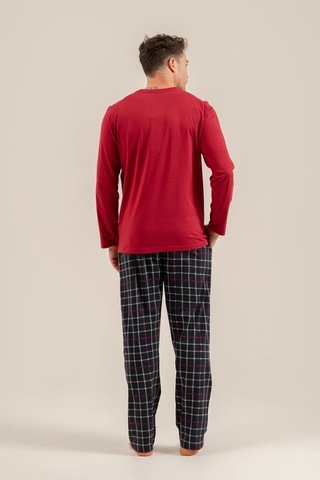 Arnetta Let It Snow Baba Oğul Bordo Uzun Kol Pijama Takımı Ar3820-a-v1 Ar3820-a-v1
