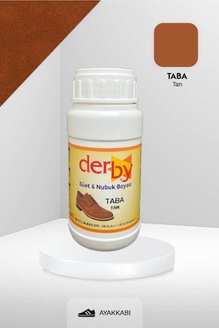 Derby Taba Süet & Nubuk Deri Boyası 250 Ml / Süet Nubuk Ayakkabı Boyası