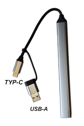 Usb 3.0 & Type-c 7 Port Alüminyum Çoğaltıcı Hub Dönüştürücü Usb Çoklayıcı