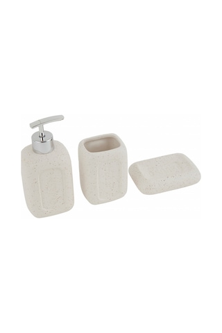 Karaca Home Melba Banyo Aksesuar Seti 3'lü - 153.09.01.2167 Beyaz