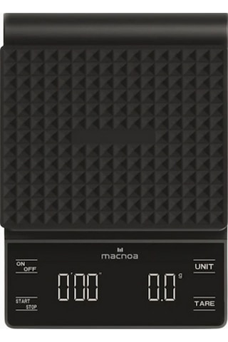 Macnoa Coffee Scale Siyah, Timerlı Hassas Kahve Terazisi