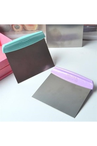 Büro Ev Ofis Mutfağı İçin Çelik Hamur Kesici Kazıyıcı Şekillendirici Pasta Kek Spatula Aleti Diğer