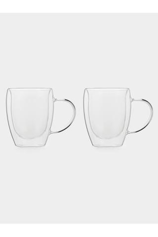 Sima-lend & Magistro "doppio Vetro" 350 Ml Cam Bardaklar İçin Çift Tabanlı 2 Adet Bardak 399520731 Beyaz