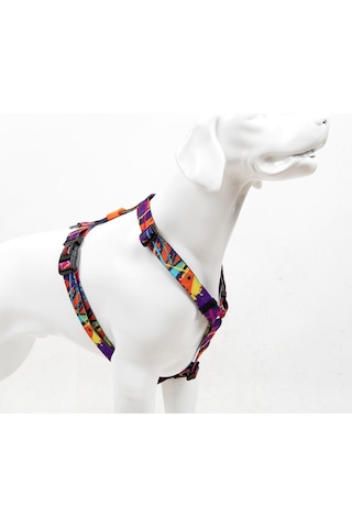 Splash H-tipi Göğüs Tasması Ayarlanabilir, Konforlu Ve Dayanıklı Desenli Köpek Tasması L