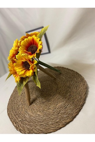 Yapay Ayçiçeği Demeti 7 Dallı 25 Cm 1.kalite