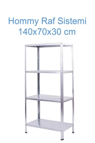 Hommy Raf Sistemi 140x70x30 Cm Gri