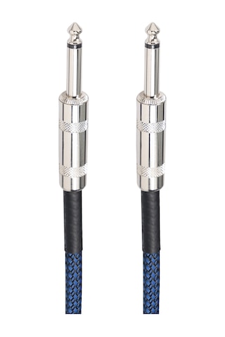 Sones Tc048bl 6,35 Mm Fiş Erkek - Erkek Elektrik Gitar Mono Ses Kablosu, Uzunluk: 1,8 M