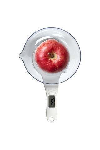 Kosona Mutfak Dijital Terazi 3kg/1g Hassas Sensor, Çıkarılabilir Kase, Birim Dönüşümü, Beyaz Pil Yok Çok Renkli