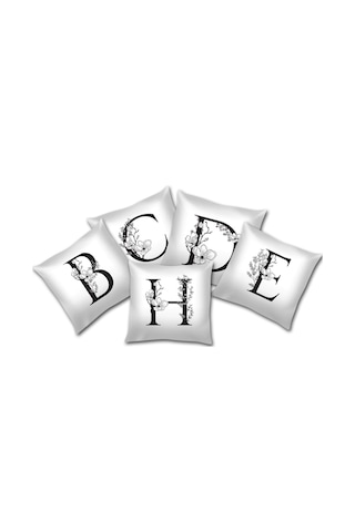 Kırlent Dunyası Harf Temalı Dijital Baskılı Kırlent Kılıfı Kırlent Dunyası Harf Temalı Dijital Baskılı Kırlent Kılıfı