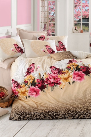 Çift Kişilik Ranforce Nevresim Takımı %100 Pamuklu Çalıkuşu