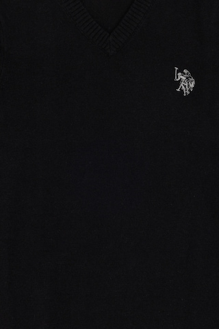 U.S. Polo Assn. Erkek Çocuk Siyah Basic V Yaka Kazak 50294200-VR046