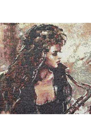 K39-Dokuma Goblen Kırlent Kılıfı