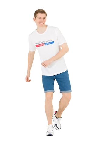 U.S. Polo Assn. Erkek T-shirt 1573174 Beyaz