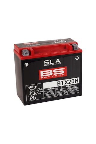 Bs Battery Btx20h Sla Motosiklet Aküsü