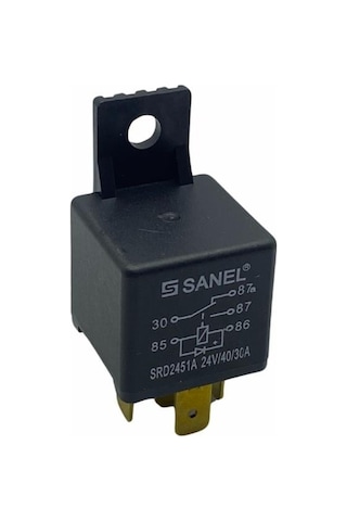 Sanel 24v Röle 5 Uçlu 10/20 A Diotlu 30-85-86-87-87a