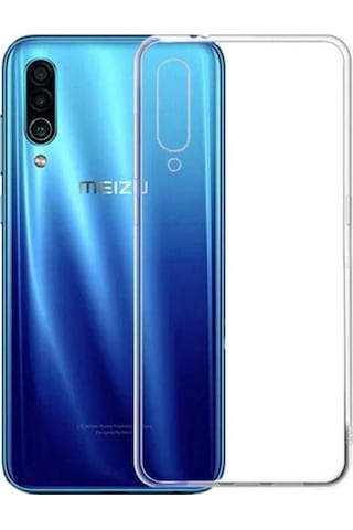 Meizu 16XS Uyumlu Şeffaf Silikon Kılıf - Kamera Korumalı Esnek Tam Koruma Kapak