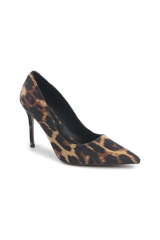 Nine West Julıana5 5pr Leopar Kadın Topuklu Ayakkabı 000000000102012464 Kahverengi