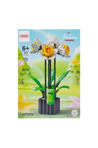 Toysan Flowers Nergis Çiçeği Yapı Blok Seti 838 Parça 10111