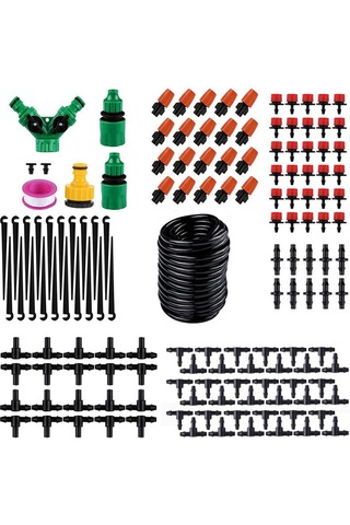 Qingmipy "otomatik Bitki Sulama Sistemi - Serinletici Ve Nemlendirici Fonksiyonlu Bahçe Hortumu Seti"