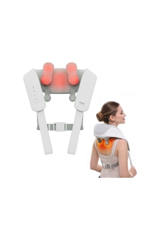 Kablosuz Shiatsu Boyun Ve Sırt Masajı Isıtmalı