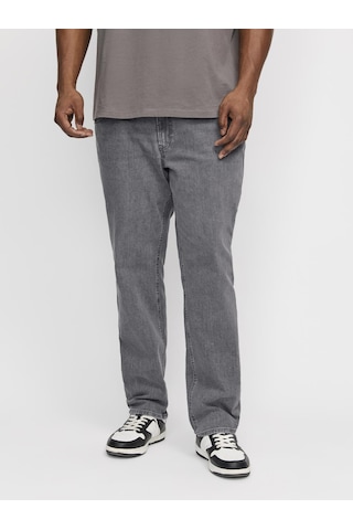 Jack & Jones Büyük Beden Glenn 703 Slim Fit Jean - 12277691 Grey Denim