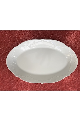 Porland Porselen Queen Beyaz 30 Cm Kayık Tabak