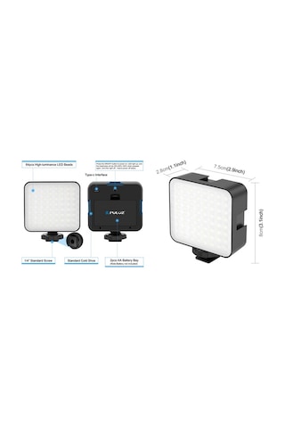 64 Led Video Light Işık Mini Led Ürün Vlog Youtube Makyaj Ürün Vb. Dslr Aynasız Fotograf Makineleri