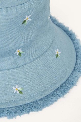 Defacto Nakışlı Jean Bucket Şapka Kız Çocuk D8412a826smbe2 Mavi-be2