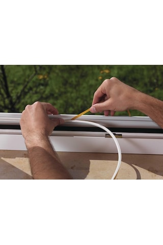 Tesamoll D-profil Kapı Pencere İzolasyon Bandı, Kahverengi, 6m X 9mm X 7mm Diğer