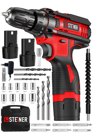 Steiner AR-128VF Li-ion K Çift Akülü Şarjlı Vidalama
