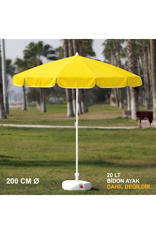 Sarı Plaj Şemsiyesi 200 Cm Ø Sarı