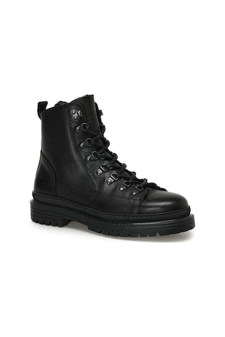 Lumberjack Esteves 3pr Siyah Hakiki Deri Comfort Casual Postal Bot Siyah