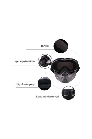 Gajeena Turuncu Motosiklet Yamaç Sporu Gözlüğü - Rüzgar Ve Kum Engeli, Anti-parçacık, Soluklu, Uv Ve Toz Koruyucu Maske Sarı