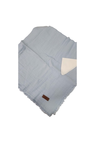 Babydoll Battaniye Bebese İki Kat Mavi-11158 Mavi