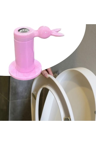 Trendooze Homyl Tuvalet Oturağı Minderi, Pratik Sabitleyici, Pembe Pembe